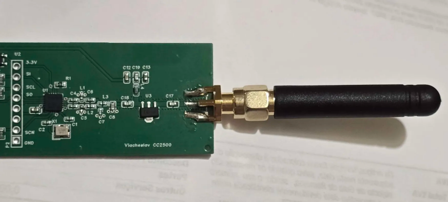 CC2500-based prototype photo